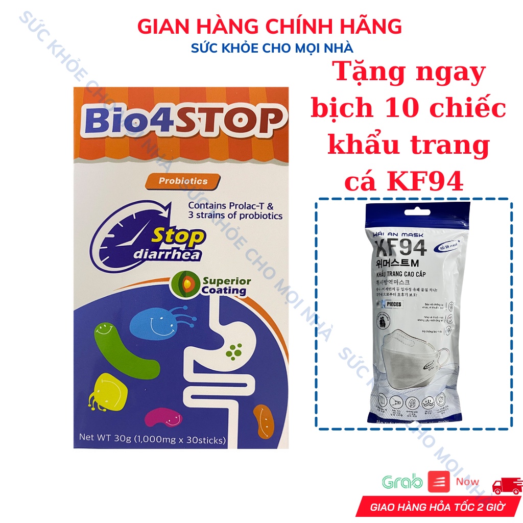 Men Vi Sinh Bio4stop.Giúp Bé Cân Bằng Hệ Tiêu Hóa,Hết Táo Bón,Rối Loạn Đường Ruột