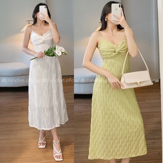 Đầm midi dây xoắn ngực