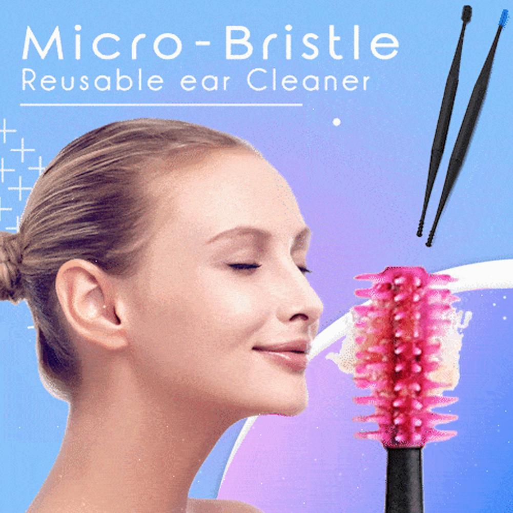 Dụng cụ lấy ráy tai bằng silicon mới Dụng cụ làm sạch tai Thanh làm sạch lỗ tai xoắn ốc