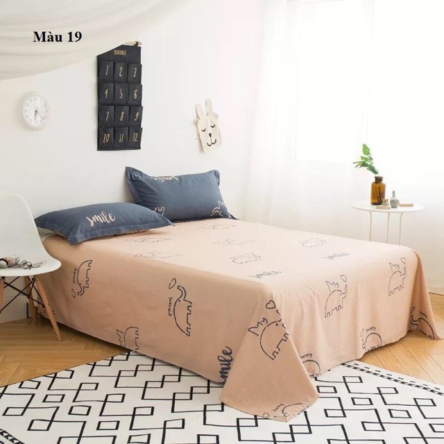 Vỏ gối cotton cao cấp hàng nhập 48*74cm (2 cái)