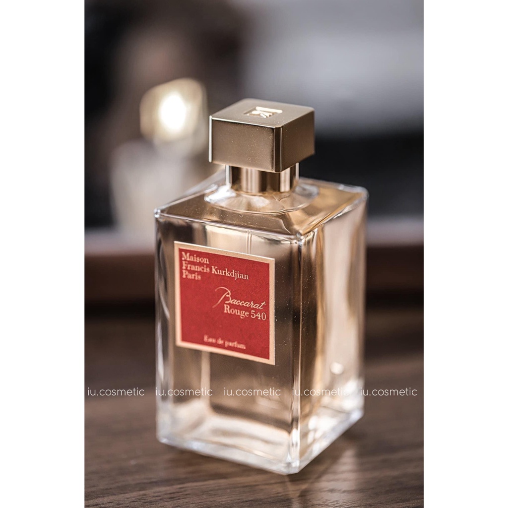 Nước hoa nữ Maison Baccarat Rouge 540 EDP 200ml - Hương thơm quyến rũ ngọt ngào, sang trọng - iu.cosmetics