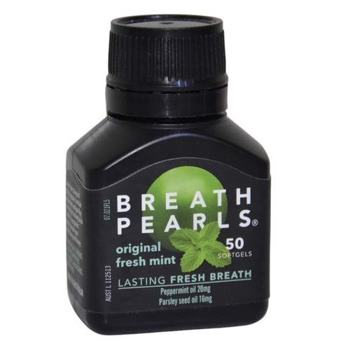 Viên uống thơm miệng Breath Pearls Original Fresh Mint 50v