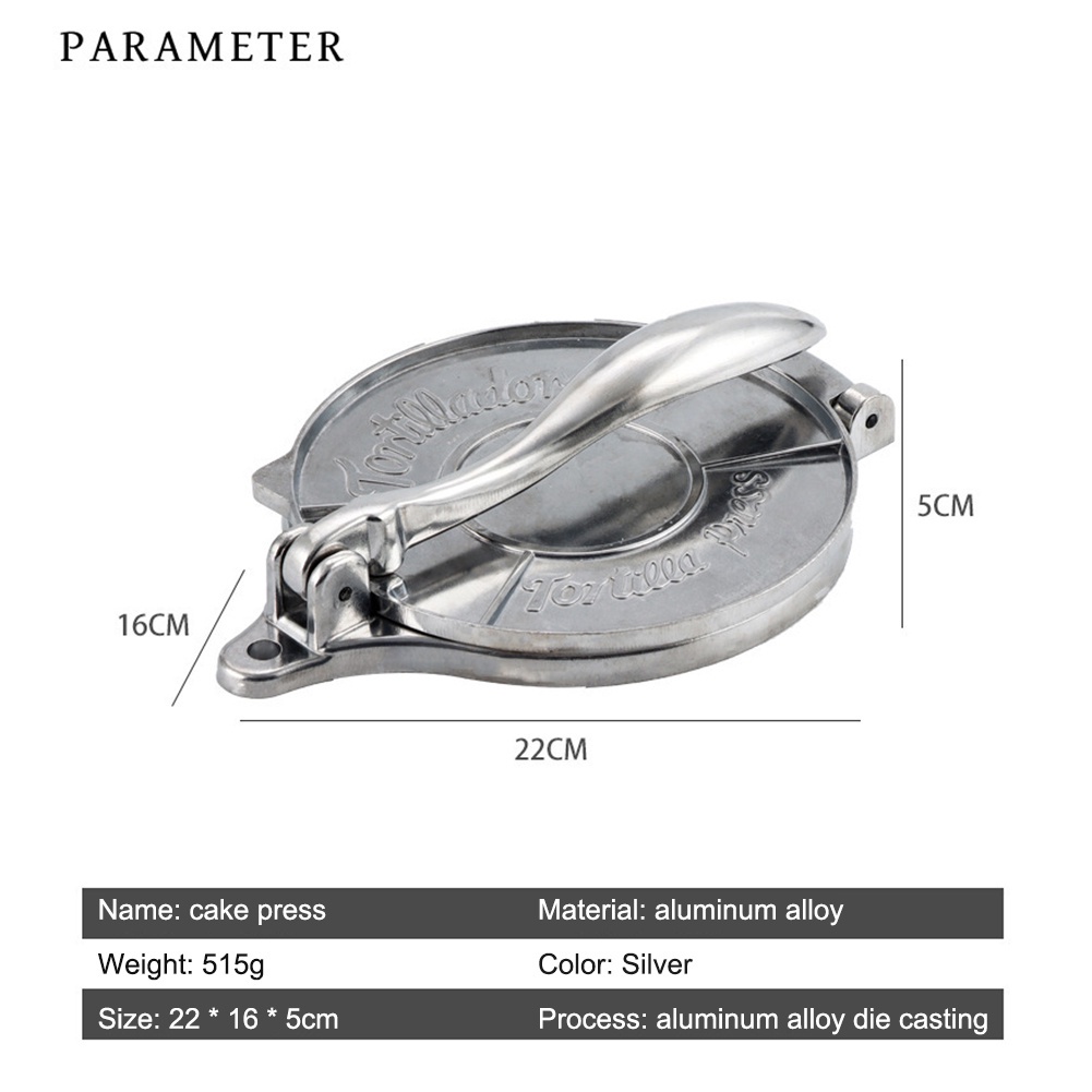 Perfect Tortilla Nhà Sản Xuất Nhôm Có Thể Gập Lại Dough Press Maker Home Nhà Bếp Pie bánh bao da Nhà Hàng Công Cụ waitime