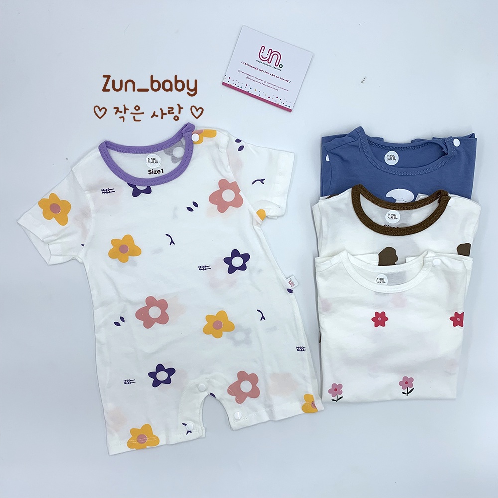 Bộ Body Hè Cho Bé Cộc Tay, Bộ Liền Thân, Body Đùi Bé Trai, Bé Gái Xuất Hàn Chất Liệu Cotton Cao Cấp - Zunbaby - BS023