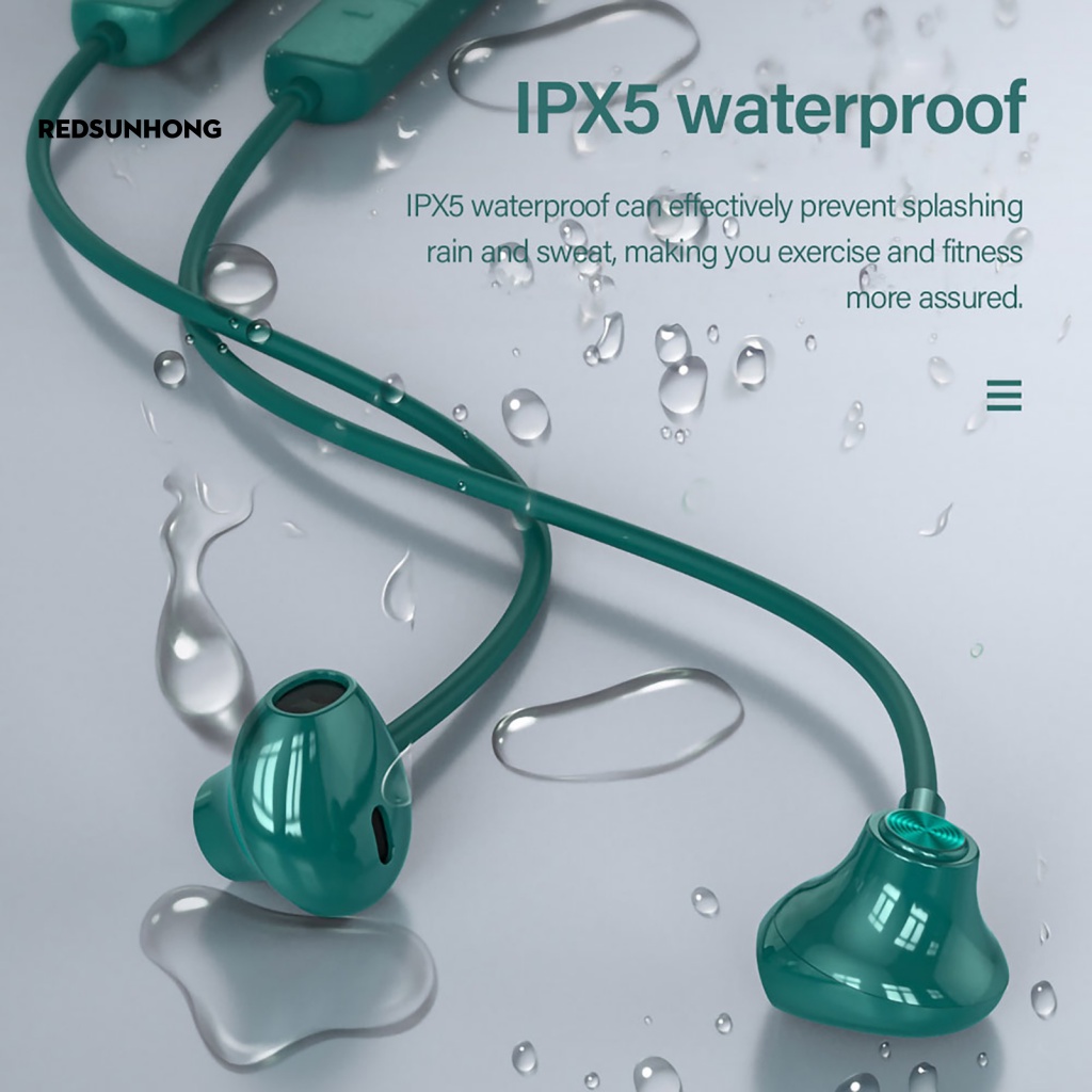 Tai Nghe Bluetooth 5.0 RSH.z Đeo Cổ Giảm Tiếng Ồn Kiểu Dáng Thể Thao