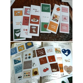 SET 20 TẤM STICKER SIMPLE & CUTE | MST340
