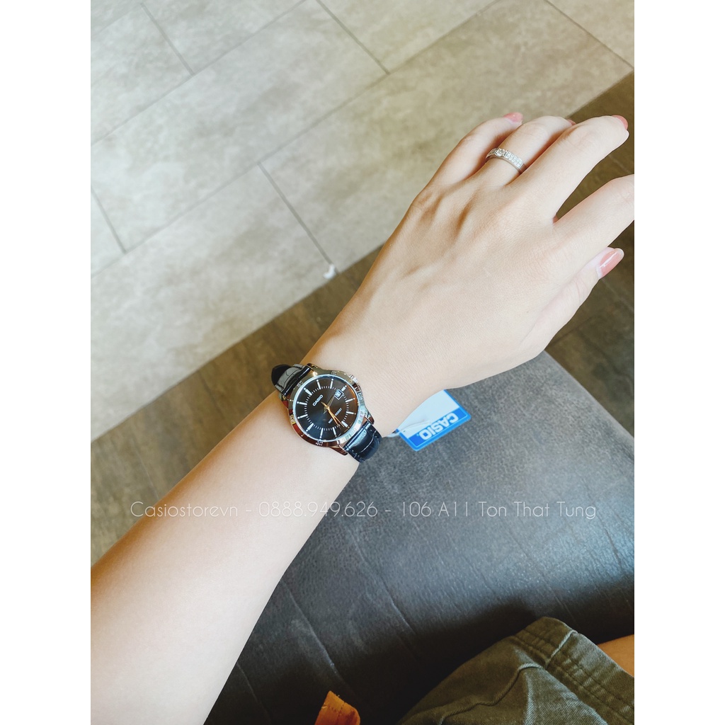 Đồng hồ Đôi Nam Nữ Casio MTP/LTP-V004L, đồng hồ chính hãng, dây da