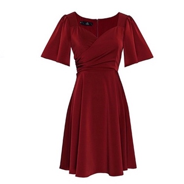 Đầm nhung nữ thiết kế tay lỡ Bigsize DABS36 Dành cho các nàng mũm mĩm 55-95kg | BigBuy360 - bigbuy360.vn