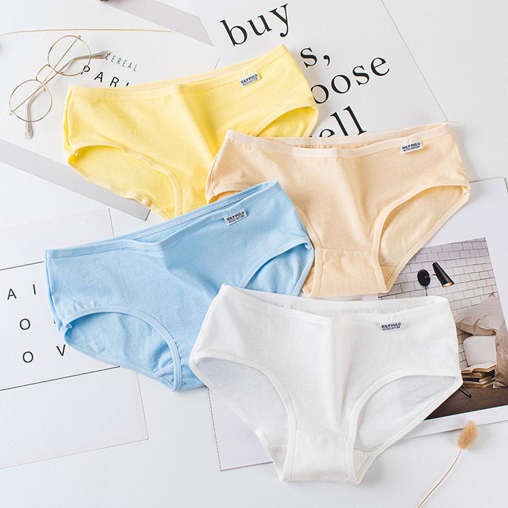 Quần Lót Cotton Màu Sắc Đơn Giản Cho Nữ
