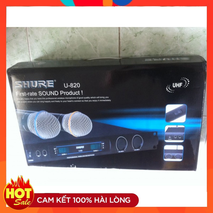 [Sale hot] Micro không dây shure u820- shure u820- micro u820 - Hàng chất lượng