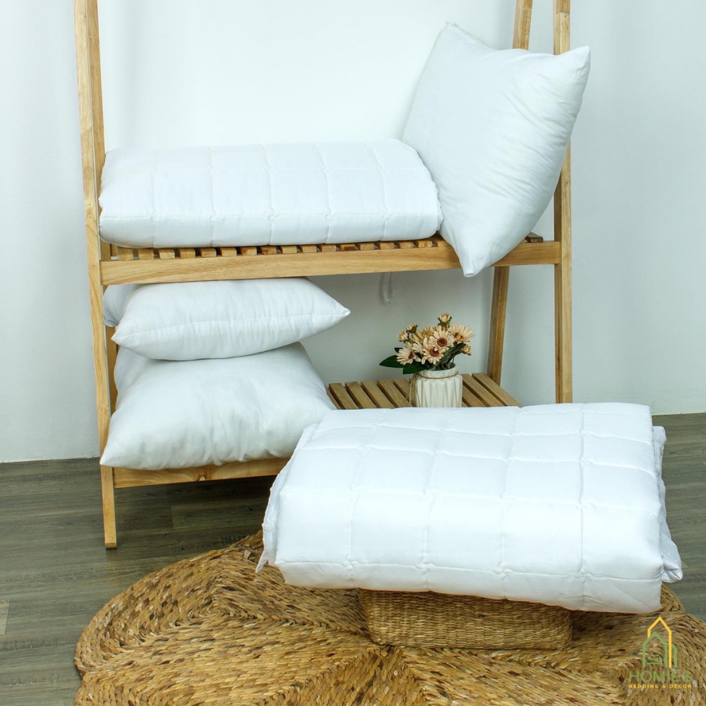 Ruột Chăn Hè THU HOMIES Ruột Chăn Khách Sạn, Nhà Nghỉ Trần Bông Tấm Trắng Siêu Nhẹ  - Kích Thước 2M X 2M2