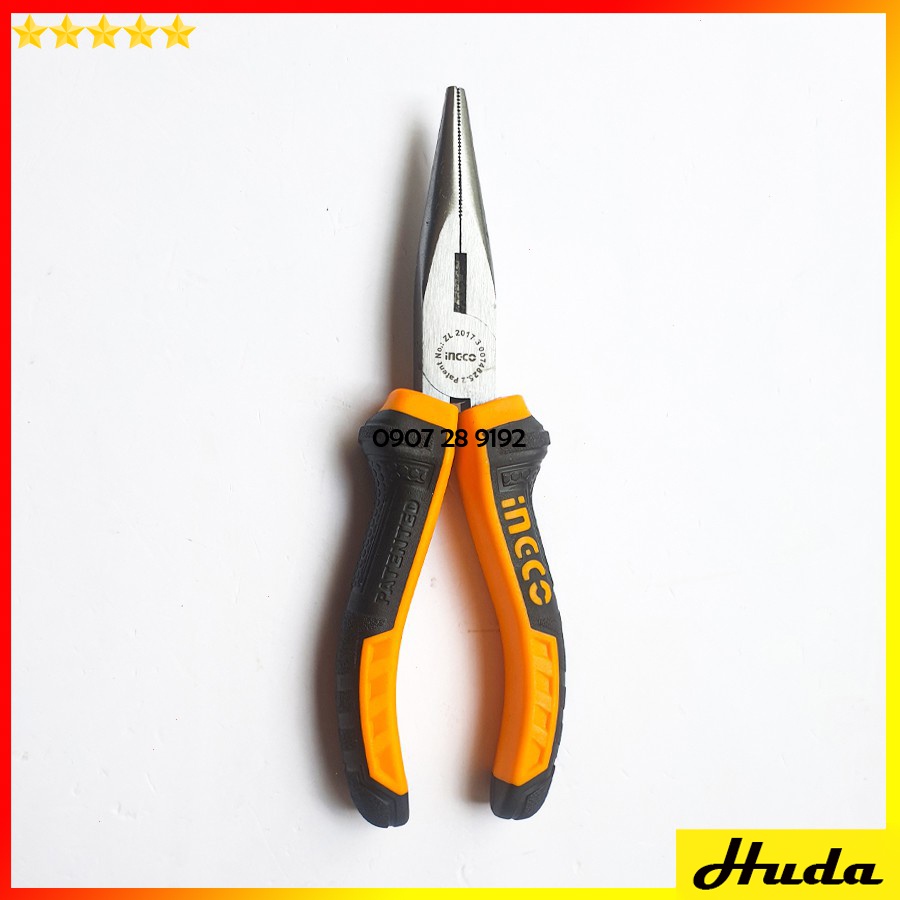 Kìm kềm mũi nhọn mỏ dài cao cấp dài 160mm 180mm chất liệu CRv cao cấp Total Ingco POI