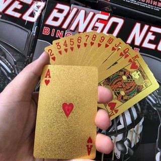 Bộ Bài Tây Nhựa Cứng Đẹp Mạ Vàng , Tú Lơ Khơ