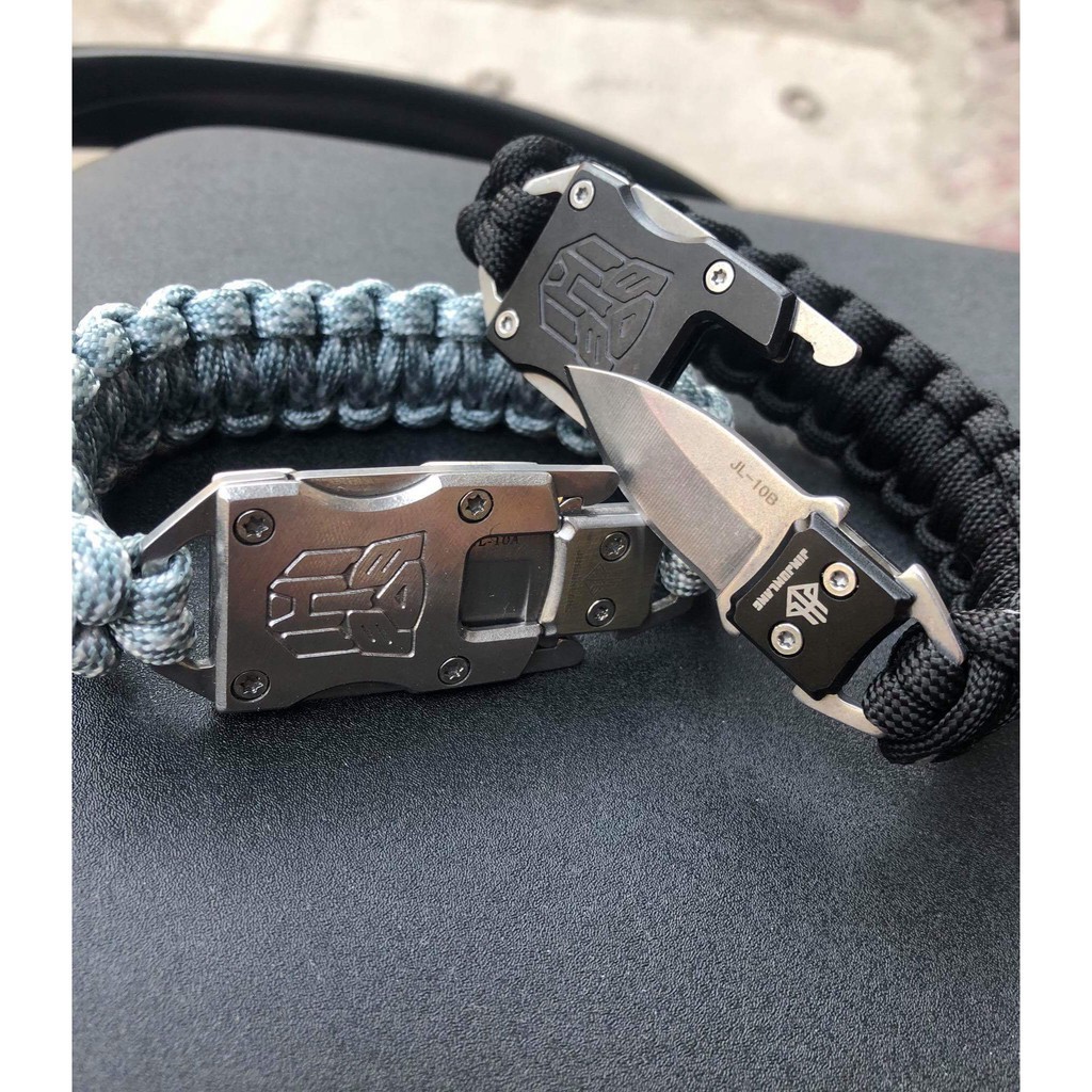 Vòng Sinh Tồn Dây Dù Có Dao Thép PARACORD - Vòng Đeo Tay Đi Phượt Bằng Dây Dù Havana Outdoor