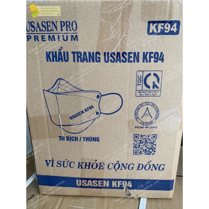 Khẩu trang KF94 4D kháng khuẩn chống bụi mịn cao cấp chính hãng