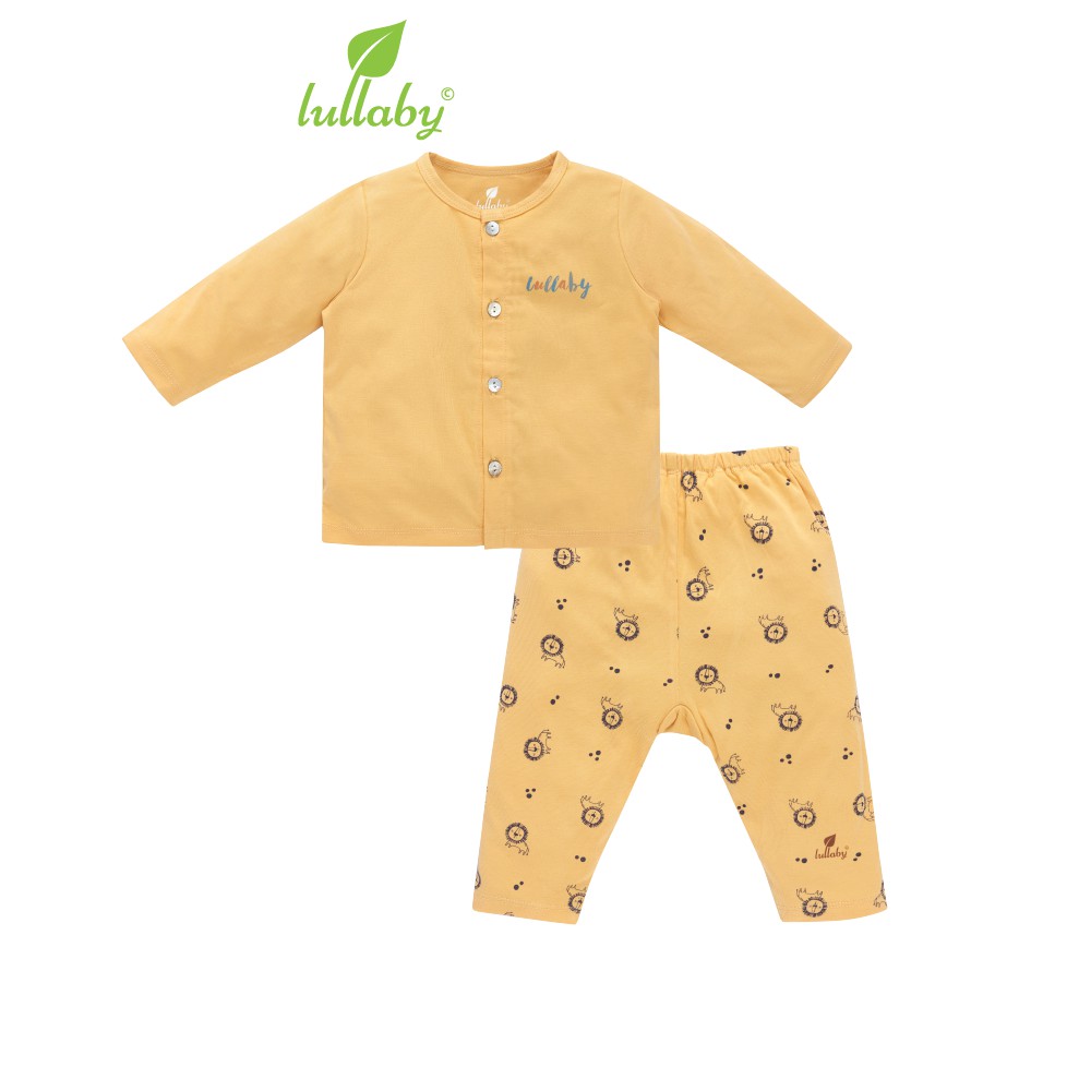 Lullaby Bộ quần áo cài giữa dài tay NH667P BST SLEEP AIR