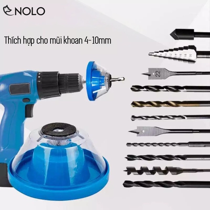 Dụng Cụ Gắn Máy Khoan Chắn Bụi Hứng Bụi Máy Khoan Bê Tông Khoan Tường Đỡ Vệ Sinh