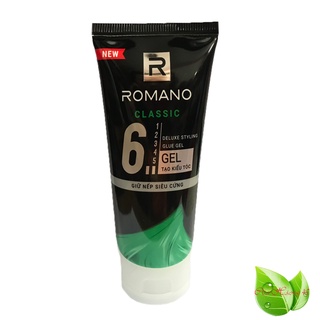 Romano: Gel tạo kiểu tóc siêu cứng Romano Classic 150g (nắp trắng)