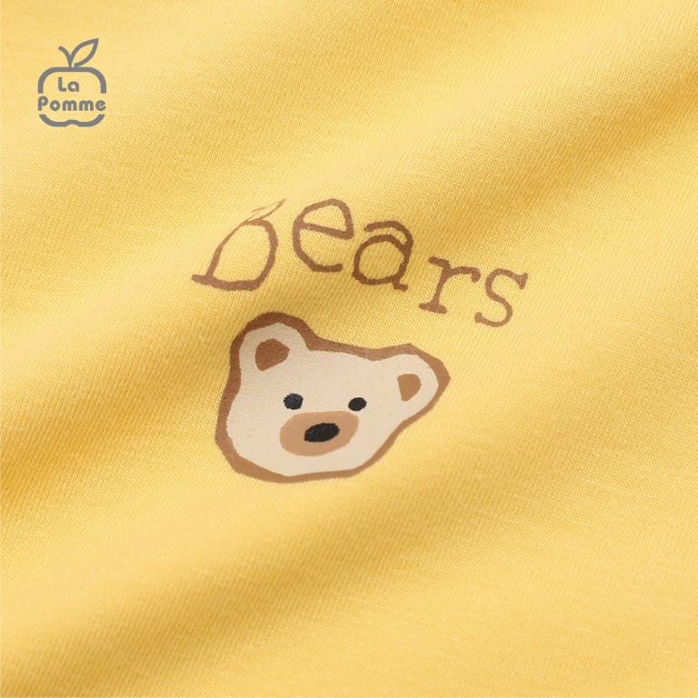 Áo Cổ 3cm La Pomme Little Bear - Vàng