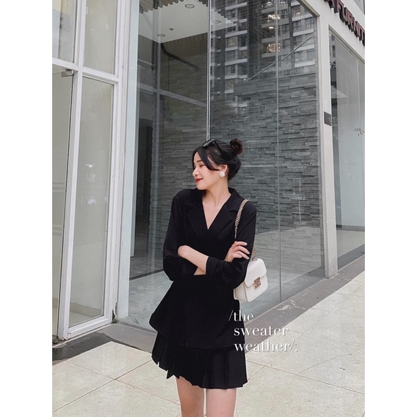 Áo sơ mi vạt chéo thắt nơ chất trượt ulzzang ( Ảnh thật ) | BigBuy360 - bigbuy360.vn