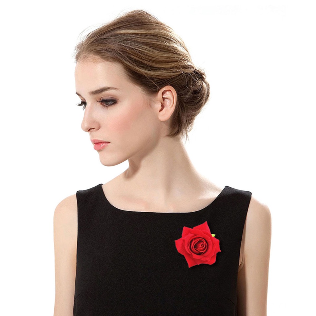 Kẹp tóc kim loại hình hoa hồng có thể tái sử dụng