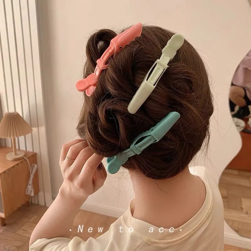 Kẹp Cá Sấu Uốn Tóc Và Nhuộm Tóc Sử Dụng Cho Salon Làm Tóc