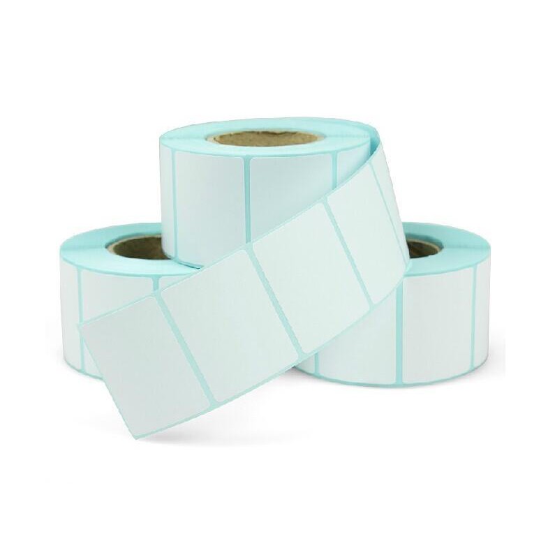 Giấy in mã vạch, decal nhiệt 60x40 mm, 1 tem/hàng, cuộn 30m