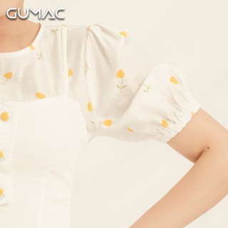 Đầm yếm phối hoa DA8110 GUMAC