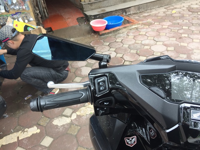 Gương ziroma 744 siêu đẹp màu đen