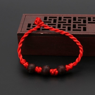 Vòng Tay Bện Dây Đỏ May Mắn