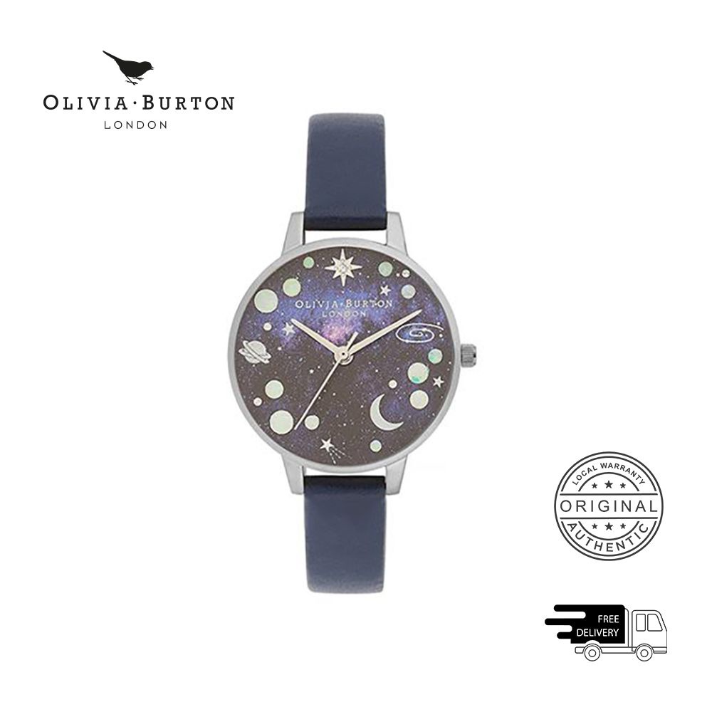Đồng hồ nữ Olivia Burton Celestial OB16GD82 dây da 30mm - Hàng chính hãng