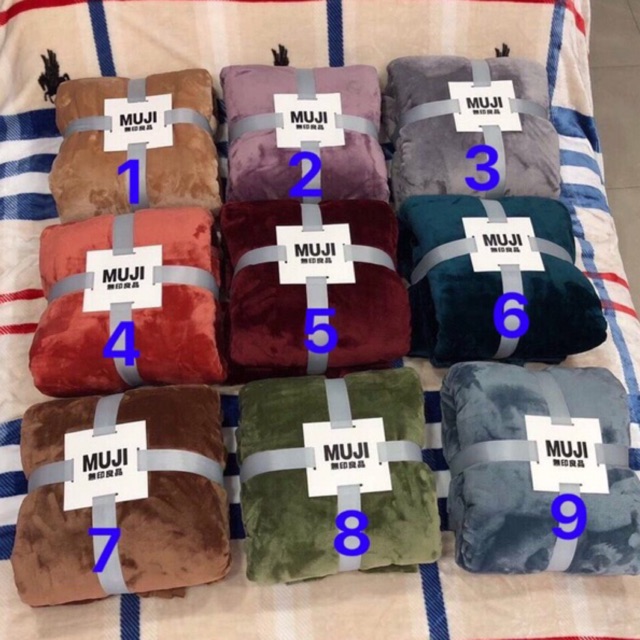 Chăn lông thỏ Muji hoặc Blanket loại 1,8kg