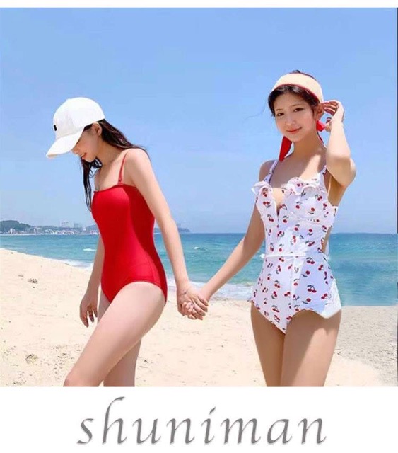 [BKN725] &lt;HÀN&gt; BODYSUIT TRẮNG HOẠ TIẾT CHERRY KIỂU HÀN (CÓ GỌNG)