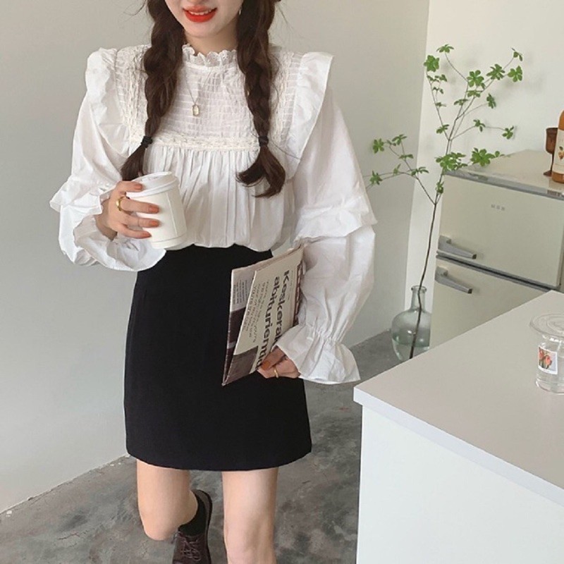 Áo BabyDoll Tiểu Thư Kẻ Ly Ngang