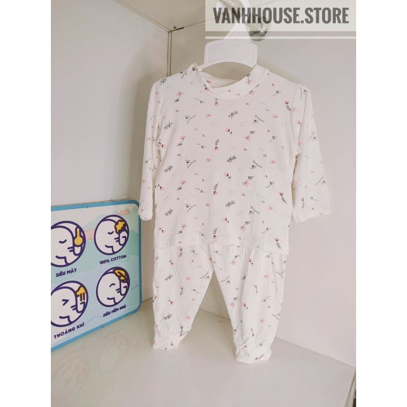 [ SALE HOT] Bộ Avaler cotton pettit sợi tre mềm mịn cổ ôm