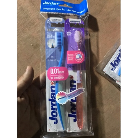 Combo 12 Bàn Chải JORDAN Clean Between tặng 12 cái bàn chải taget