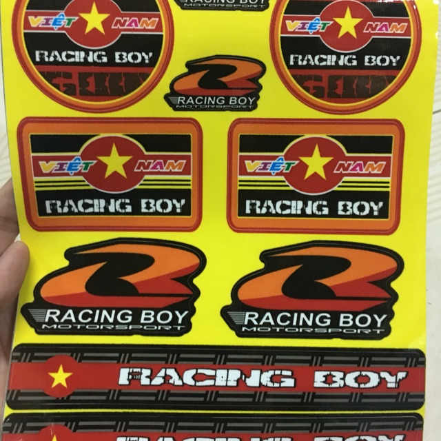 Tem logo sét VN Racing boy