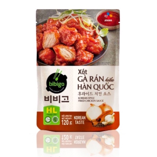 Xốt Gà Rán Hàn Quốc Bibigo gói 120g