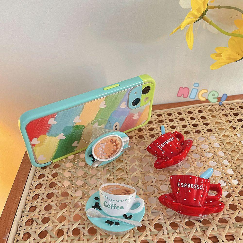 Nhẫn Đỡ Điện Thoại Hình Ly Trà Sữa 3D Độc Đáo