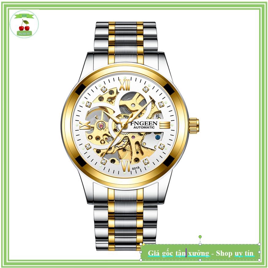 Đồng hồ cơ nam lộ máy FNGEEN chính hãng tuyệt đẹp, thiết kế lịch lãm thumbnail
