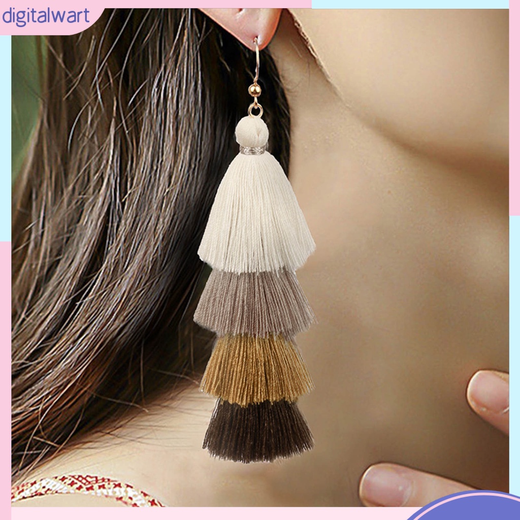 Đôi bông tai dáng dài siêu nhẹ phong cách vintage cho nữ