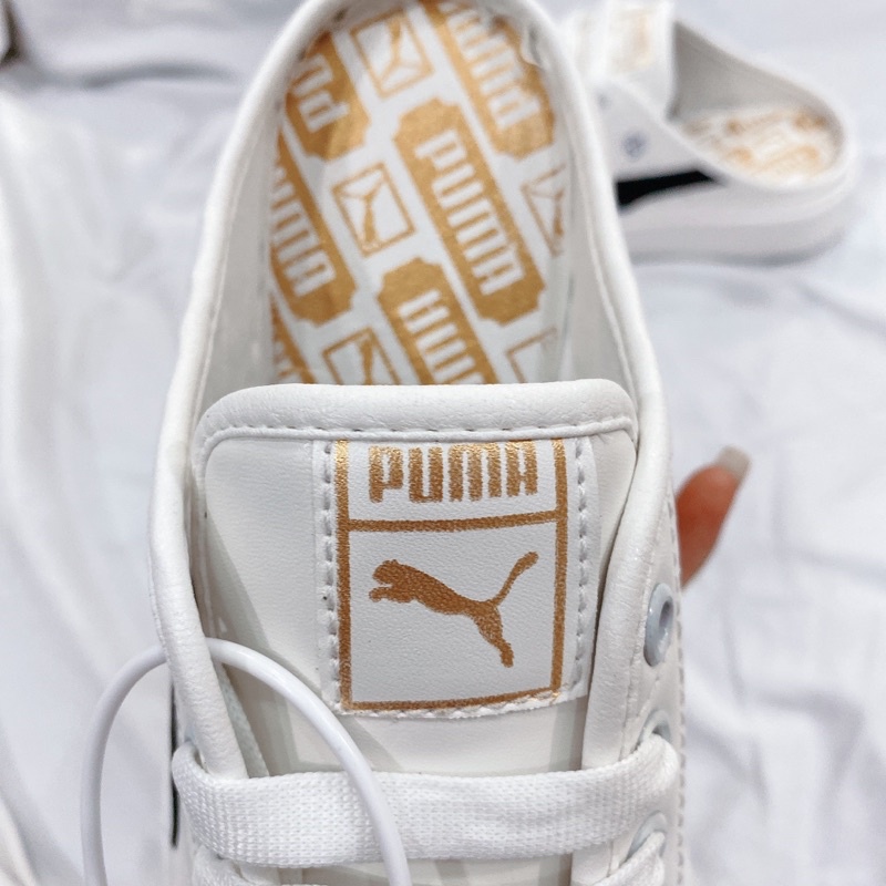 [ẢNH THẬT] Sục Puma đạp gót trắng đen, Sục thể thao hottrend nam nữ siêu đẹp