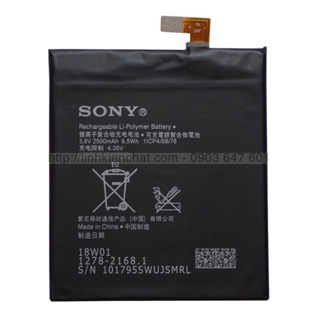 Pin Sony Xperia C3 Dual D2502 , D2533 2500mAh - Hàng nhập Khẩu (Đen)