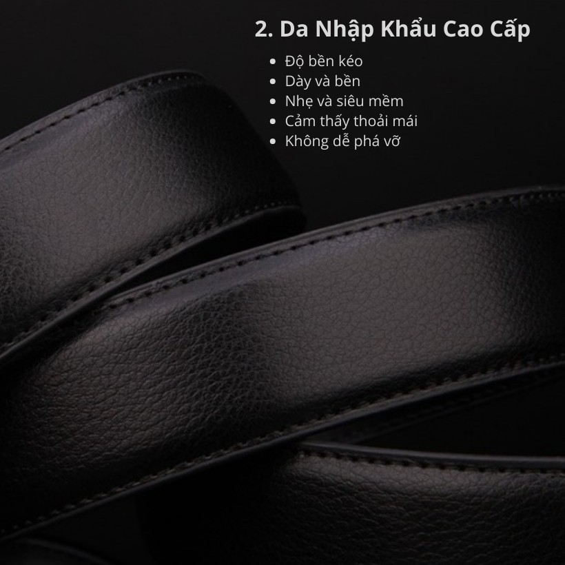 (NEW 2021 Men's Leather Belts) Bảo Hành 2 Năm - Dây Nịt Thắt Lưng Da Lạc Đà Thật Cao Cấp - Hàng Nhập Nam Nữ