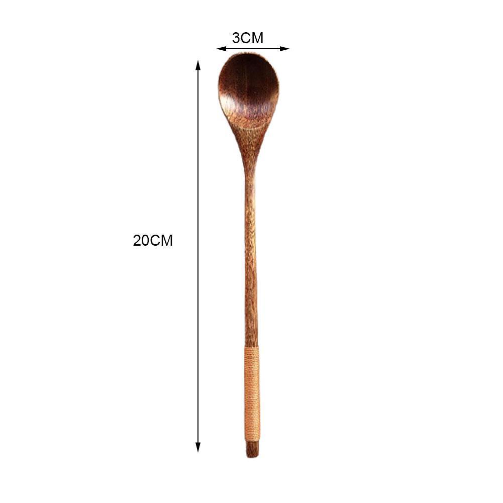 1 Muỗng Gỗ Cán Dài 10.9 Inch 100% H7R6