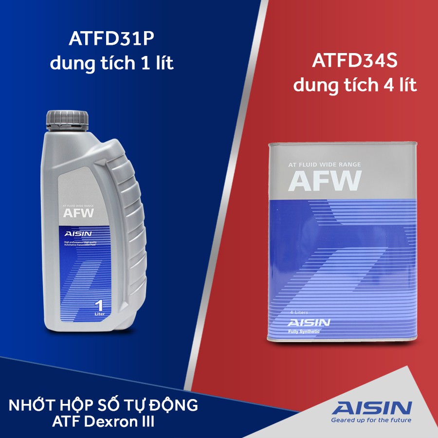 Nhớt Hộp Số Tự Động AISIN ATFD34S AFW Dexron III 4L - Nhập Khẩu Chính Hãng