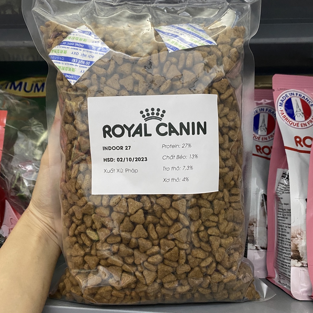 Thức Ăn Cho Mèo Hạt Royal Canin Indoor 27 Túi Lẻ 1Kg - Miki Petshop