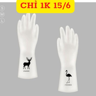 GĂNG TAY CAO SU SIÊU DAI LÓT NỈ CÓ BO CHUN