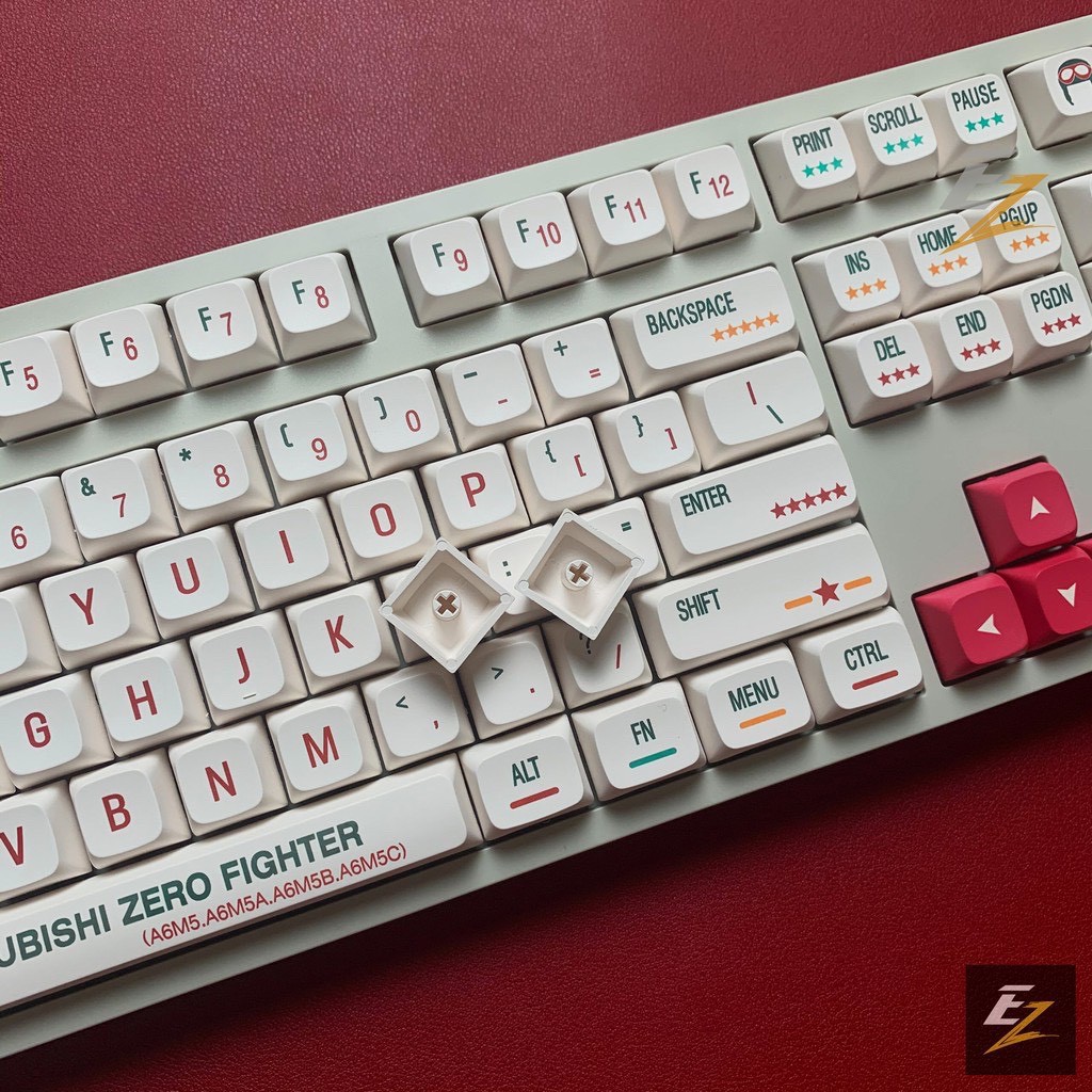 Keycap XDA MITSUBISHI ZERO Thick PBT Dyesub 133 Phím