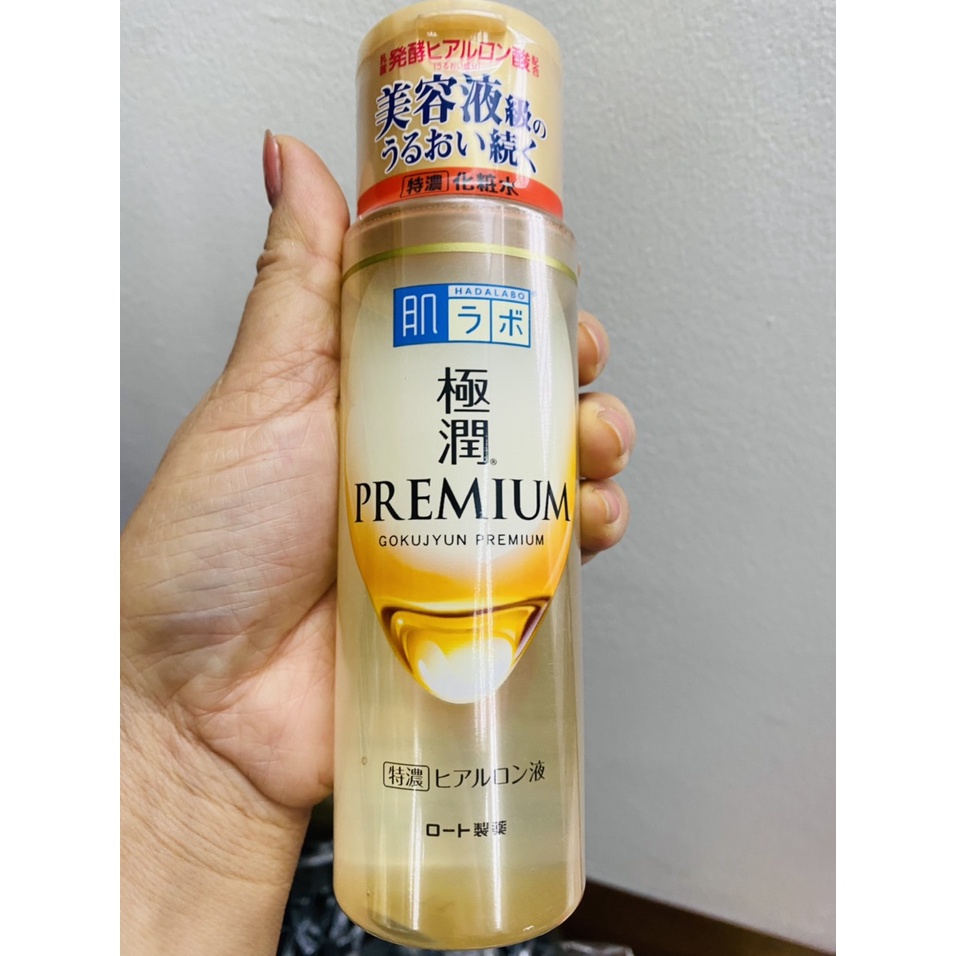 Hadalabo Gokyjyun Premium Lotion Màu Cam Dòng Cấp Ẩm Chuyên Sâu